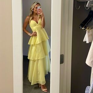 Butter Yellow Formal Dress
